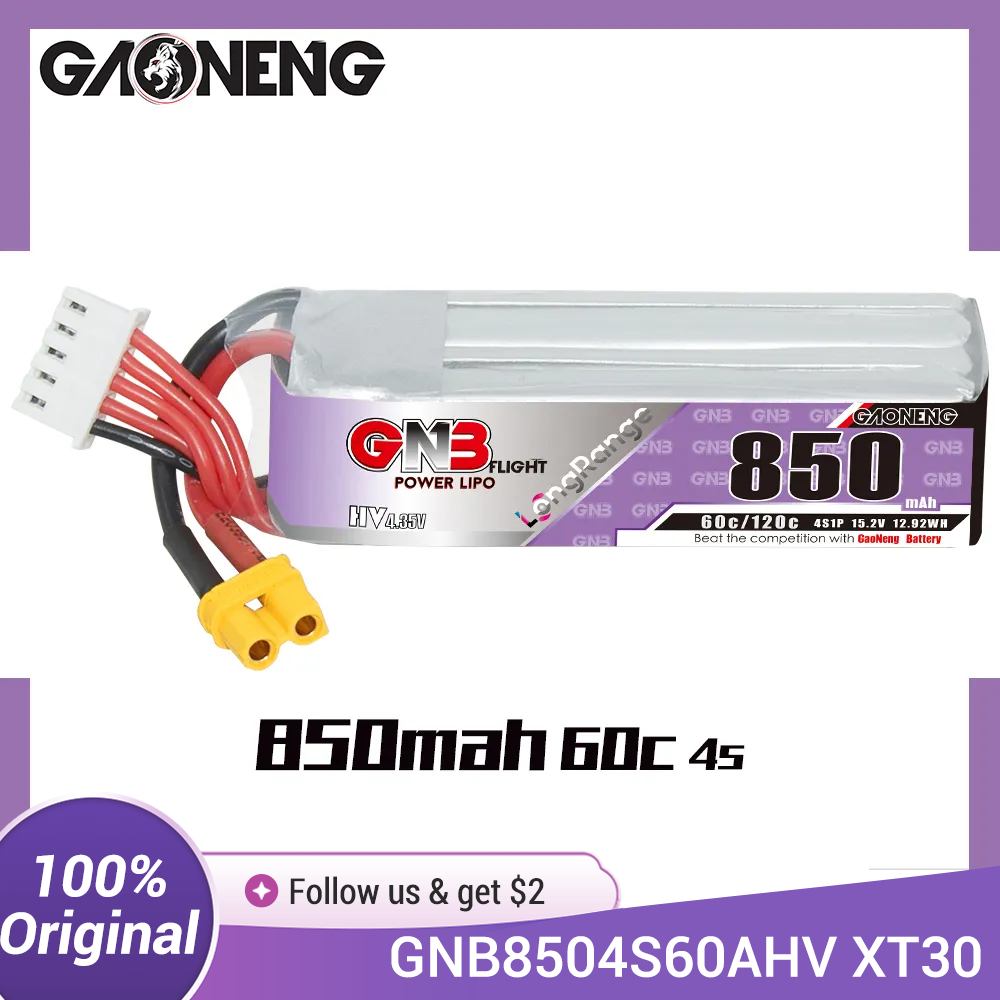 GAONENG GNB LiPo-batterij 850m - Drone Battery 4S recensie en prijs