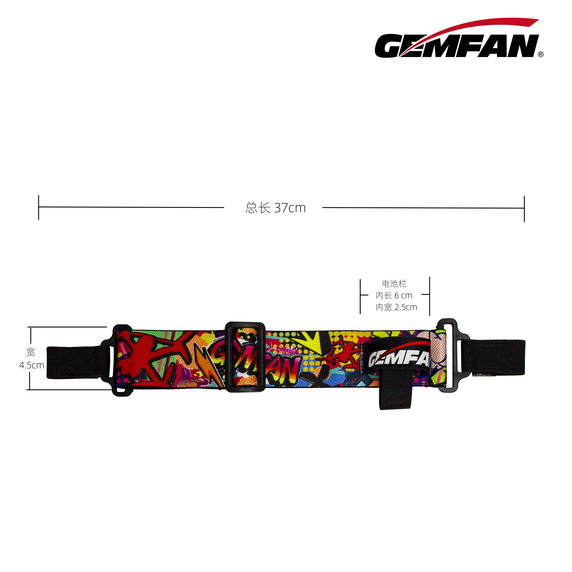 GEMFAN GOGGLE Batterijriem FPV - Drone Battery Strap recensie en prijs