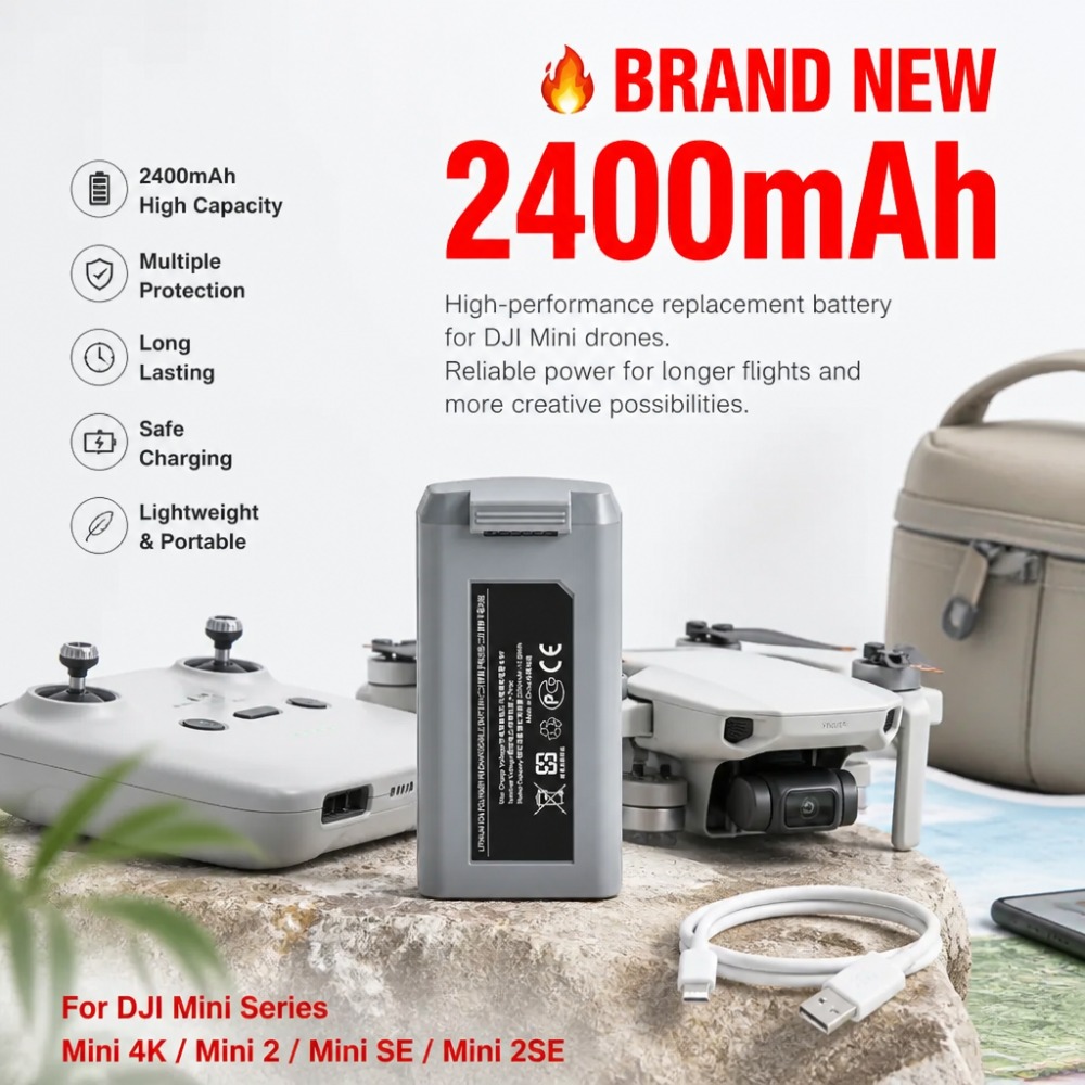 2400mAh Batterij voor DJI Mini - Drone Battery Smart recensie en prijs