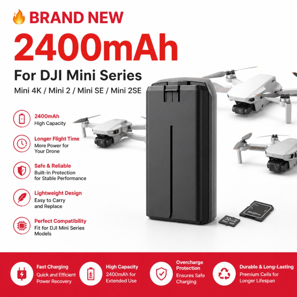 2400mAh Batterij voor DJI Mini - Drone Battery Smart recensie en prijs