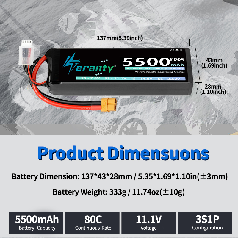 1/2 stuks TERANTY 3S Lipo-batt - Drone Battery Plate recensie en prijs
